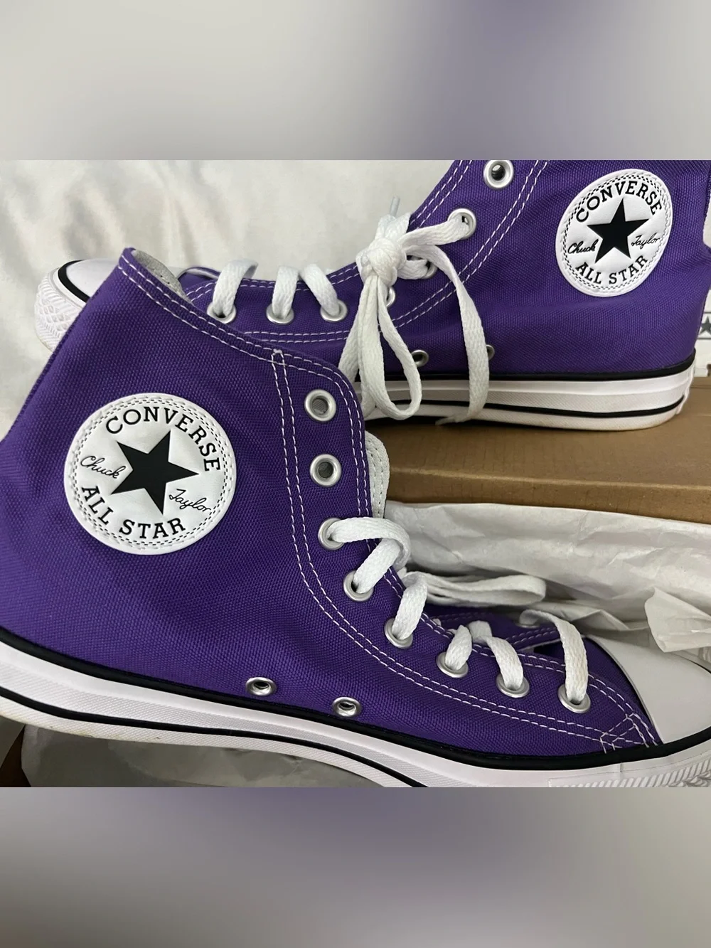 Converse Chuck Taylor All Star High-Top Sneaker - Electric Purple - Picture 2 of 9